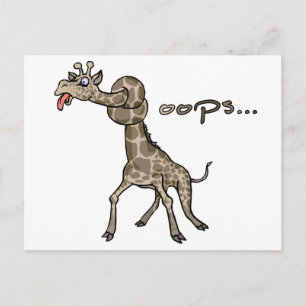 Oj.. Giraffe Vykort