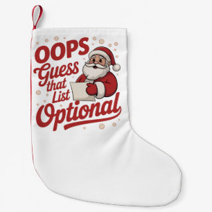 Oj, gissa den där listan är valfri Rolig Tomte Liten Julstrumpa