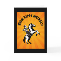 Oj! Grattis på födelsedagen! A Horse and Cowboy