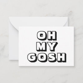 Oj, gud, svart, vitt kort