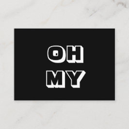 Oj, gud, svart, vitt kort