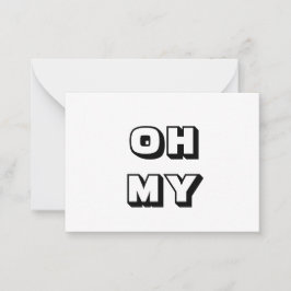 Oj, gud, svart, vitt kort