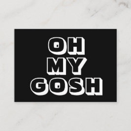 Oj, gud, svart, vitt kort