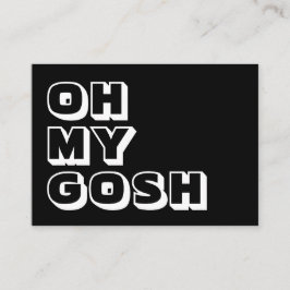 Oj, gud, svart, vitt kort