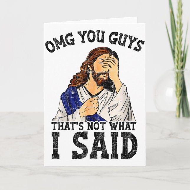 Oj guys det är inte vad jag sa  kort (Framsida)