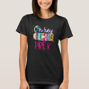Oj hej förskola leopard tie dye penna tillbaka til t shirt