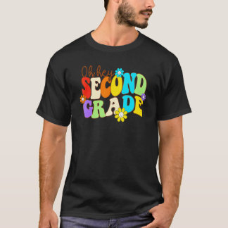 Oj Hej Hippielärare För Andra Klass Blommor Tillba T Shirt