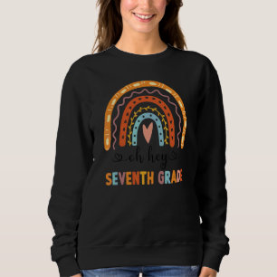 Oj Hej Sjunde Klass Lärare Elev 7:e Klass Baksida T Shirt
