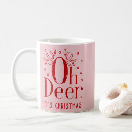 Oj, hjort jul mugg illustration kaffe