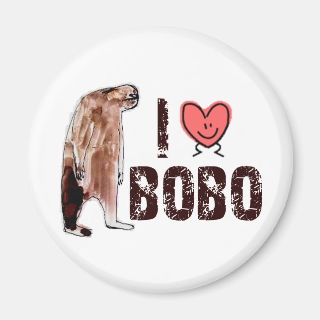 Oj! I KÄRLEK <3 BOBO-design - hitta Bigfoot Magnet (Framsidan)