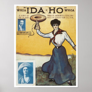 Oj "Ida Ho" Oj Vintage Songbook Cover Poster