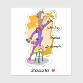 Oj, inget hay drama de llama! 2 klistermärken