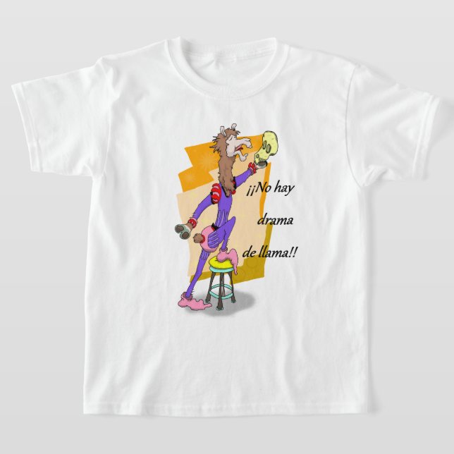 Oj, inget hay drama de llama! 3 t shirt (Laydown)