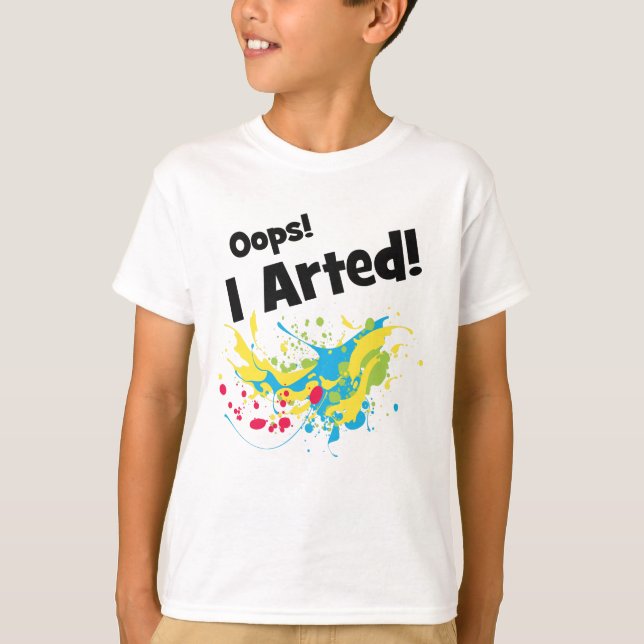 Oj! Jag Artades! T Shirt (Framsida)