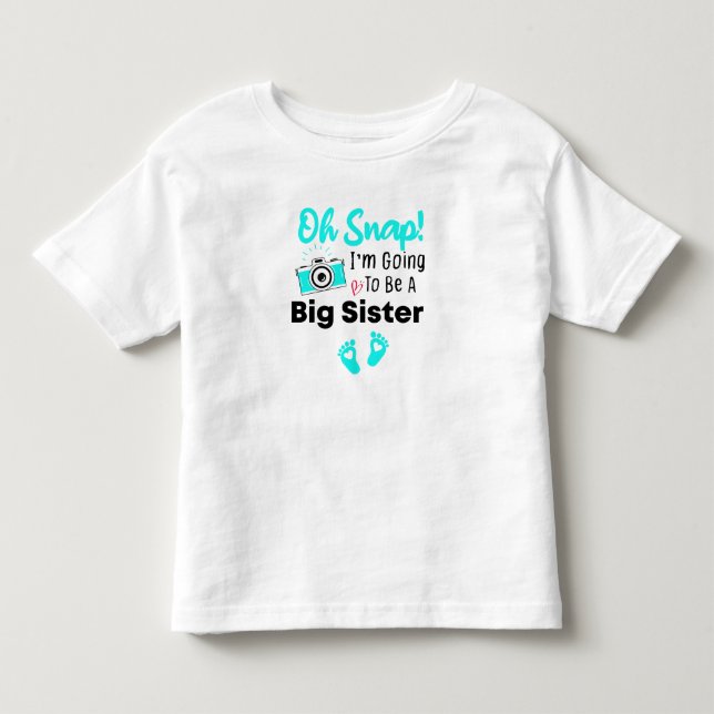 Oj! Jag ska bli storasyster storesyster T Shirt (Framsida)