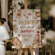 Oj Julkakor Gingerbread Födelsedag