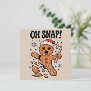 Oj! Julpepparkakor Santa hatt Julkort