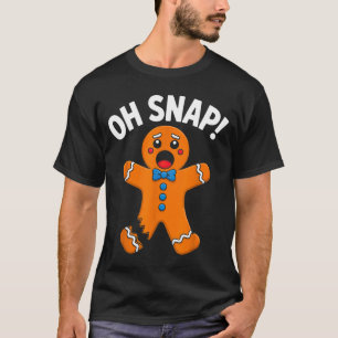 Oj, knäck pepparkaksgubbe jul pojkar flickor barn  t shirt