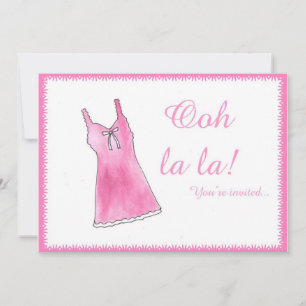 "Oj La!" Inbjudan till Lingere Shower