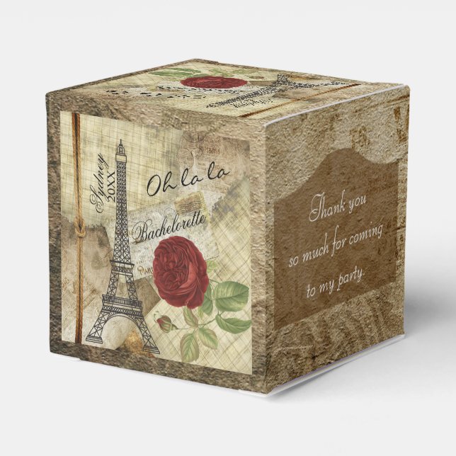 Oj la la - Paris stil - Tack Presentaskar (Baksidan Sidan)