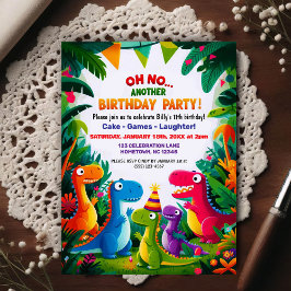 Oj nej! En annan dinosaurie-tema födelsedagsfest  Vykort