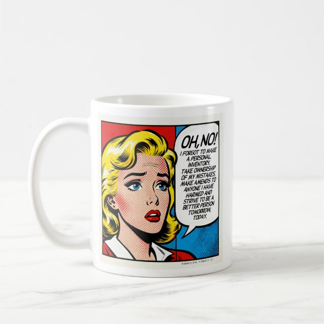 Oj nej, jag glömde - kvinnlig - Mugg (Vänster)