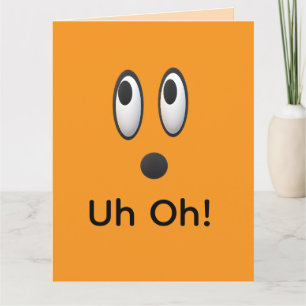 Oj Oj, ledsen Emoji Glad sen födelsedag Kort