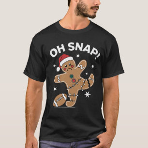 Oj, pepparkaksfotboll jul pepparkaka t shirt