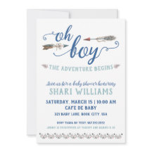 Oj pojk- och babybodsinbjudan