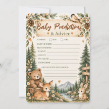 Oj Pojke Baby Shower Äventyr Skog Berg