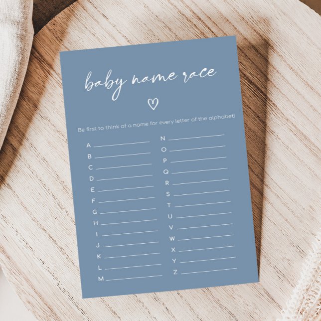 Oj pojken Boho Minimalistisk Bebis Shower Namntävl (Modern Oh Boy Baby Shower Game)