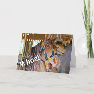 Oj! Se vem som är 70 Carousel Horse Grattis på föd Kort