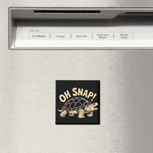 Oj snafsarisk rolig sköldpadda skämt magnet