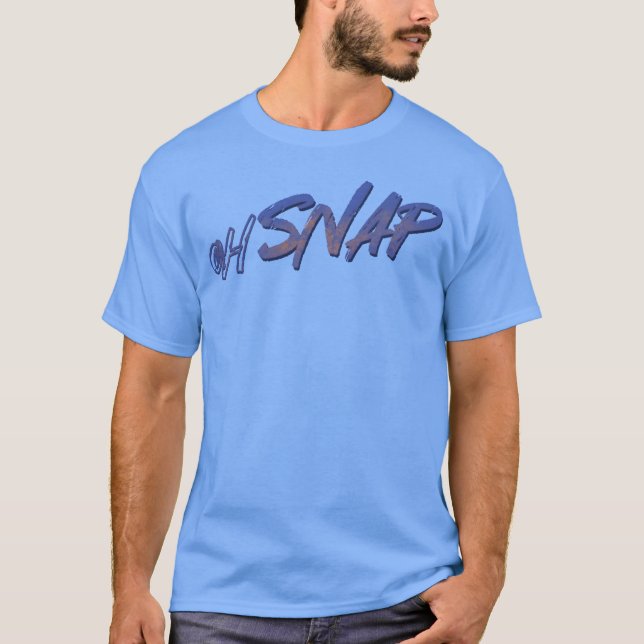 Oj, snap retro t shirt (Framsida)