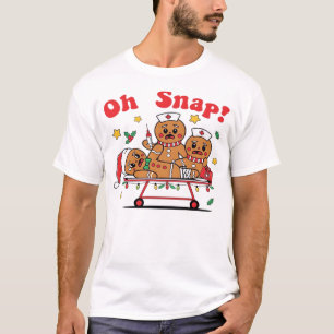 Oj, snappe pepparkakor skolsjuksköterska julklassi t shirt