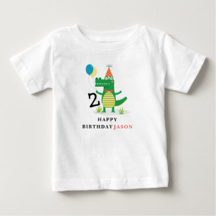 Oj, snyggt! Alligator i träsk Barnkalas T Shirt