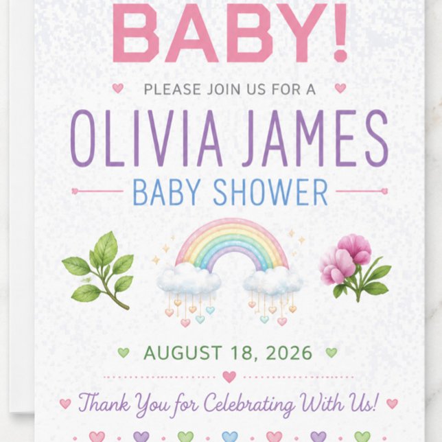 Oj socker socker baby shower tackkort tack kort (Skapare uppladdad)