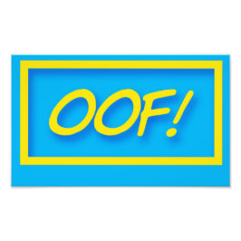 Oj! Spelare som säger citat Fototryck