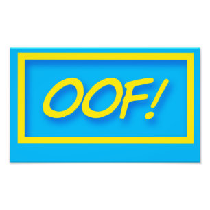 Oj! Spelare som säger citat Fototryck