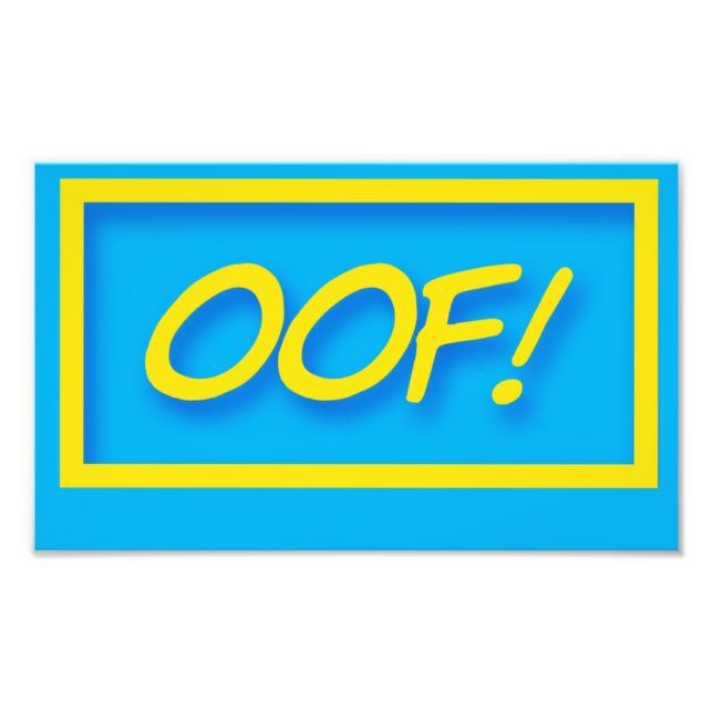 Oj! Spelare som säger citat Fototryck (Framsidan)