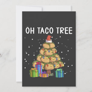 Oj Taco Träd Rolig Mexikansk Mat Ful Jul  Inbjudningar