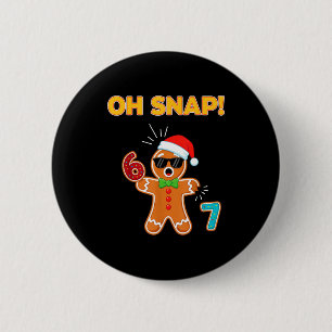 Oj va 67 Sex Sju Meme Pepparkaksgubbe Rolig 67 Knapp
