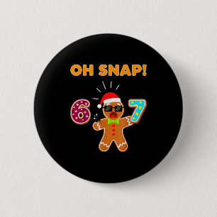 Oj va 67 Sex Sju Meme Pepparkaksgubbe Rolig 67 Knapp