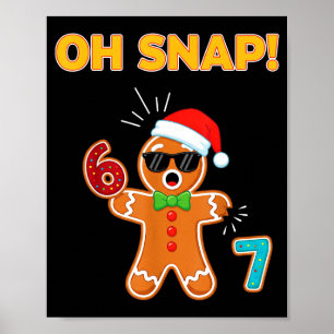 Oj va 67 Sex Sju Meme Pepparkaksgubbe Rolig 67 Poster