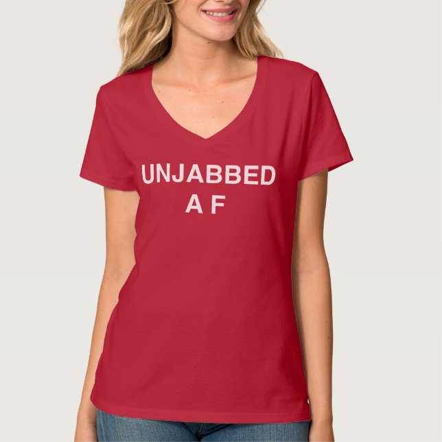 OJABBED AF V-Nacke T Shirt (Framsida)