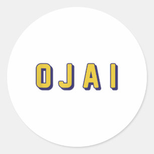 Ojai California on Mörks_compsed Runt Klistermärke