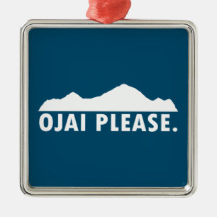 Ojai California Snälla Julgransprydnad Metall