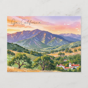 Ojai California Travel Vykort