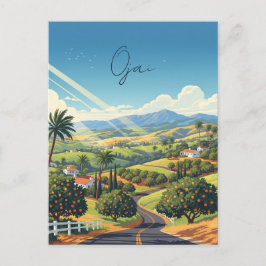 Ojai California Travel Vykort