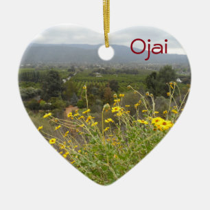 Ojai Kalifornien Julgransprydnad Keramik